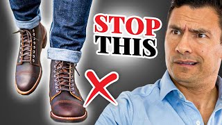 CORRECTLY Match Boots With Jeans Most Men Mess This Up [upl. by Duester288]