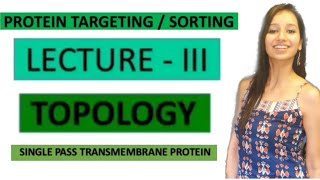 Protein Targeting Lecture 3TOPOLOGYSingle Pass Transmembrane ProteinProtein SortingCell Biology [upl. by Eiramyllek]