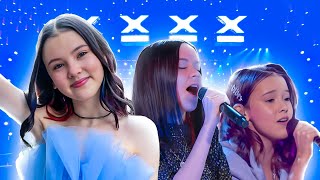 Daneliya Tuleshova Teen Kazakh 🇰🇿 Singer ALL Performances on Americas Got Talent [upl. by Lise]