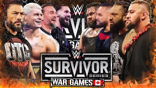 Roman Reigns Seth CM Punk Cody Rhodes vs Solo Sikoa Jacob Fatu Bronson Reed Tama  Survivor Series [upl. by Argyres]