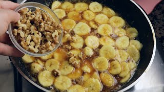 mix bananas with some walnuts the famous dessert that drives the world crazy ready in 5 minutes [upl. by Locke]