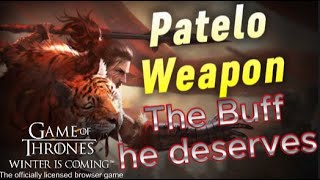 GOT WIC Patelos weapon [upl. by Cupo]