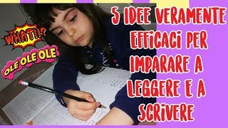 COME IMPARARE A LEGGERE E SCRIVERE 5 TRUCCHI UTILI [upl. by Schuman526]