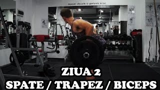 Spate  Trapez  Biceps  Ziua 2  Program incepatori [upl. by Noella765]