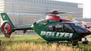 Polizei Helikopter in Greifswald Klinikum [upl. by Yardley480]