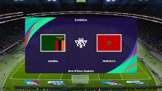 Zambia vs Morocco 24012024 Africa Cup of Nations PES 2021 [upl. by Isleana]