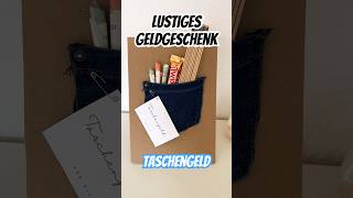 💶 Lustiges Geldgeschenk zum Geburtstag selber machen  Taschengeld shorts geschenk geldfalten [upl. by Pierson]