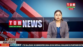 LIVE  TOM TV 800 PM MANIPURI NEWS 15 NOV 2024 [upl. by Lleryd42]