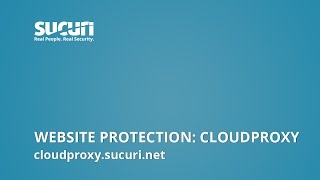 Website Protection CloudProxy cloudproxysucurinet [upl. by Adnaloy]