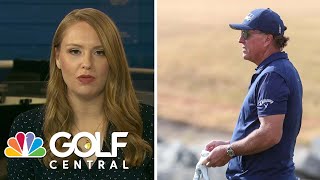 PGA golfers react to Phil Mickelsons comments on Super Golf League  Golf Central  Golf Channel [upl. by Rahel]