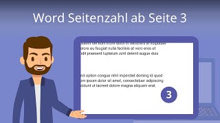 Word Seitenzahl ab Seite 3 So gehts  Studyflix [upl. by Grae949]