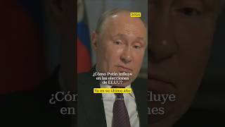 Putin comenta su papel en las elecciones estadounidensesputin rusia presidente occidente eeuu [upl. by Ciredor802]