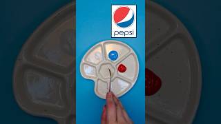 Pepsi logo’s Color mixer… satisfying tiktok colormixing shorts short pepsi creative asmr [upl. by Ortensia614]