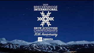 30 years at the Breckenridge International Snow Sculpture Championships presented by Toyota [upl. by Pasahow]