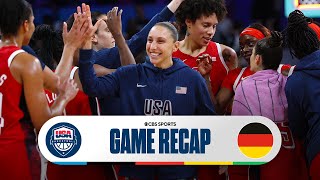 Team USA Womens Basketball DEFEATS Germany in 2024 Olympics Win Group C I CBS Sports [upl. by Phedra252]