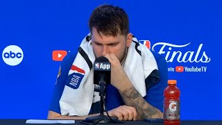 Luka Doncic FULL postgame interview after losing Finals to Boston Celtics [upl. by Azyl]