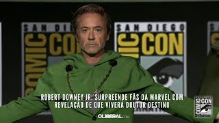 Robert Downey Jr surpreende fãs da Marvel com revelação de que viverá Doutor Destino [upl. by Ayotac241]