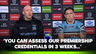 Fitzgibbon pleased with consistence of team  Cronulla Sharks Press Conference  Fox League [upl. by Niawat652]