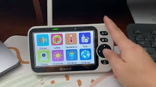 Blemil Baby Monitor Review Large Split Screen Video Baby Monitor [upl. by Alexandra]