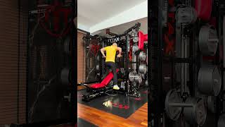 ULTIMATE HOME GYM  Shoulder training on TYTAX shoulder motivationalquotesoftheday motivation [upl. by Brannon]