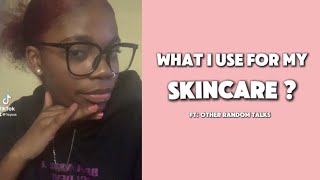 MY FIRST VIDEOO 😝  what I use for my skincare 🤔 [upl. by Baecher547]