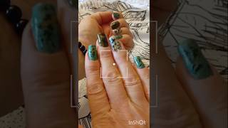 Ongles Automnales avec foil nailart nailartfoil nailartautomne ongles [upl. by Hteazile191]