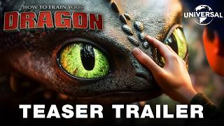 HOW TO TRAIN YOUR DRAGON 2025 Live Action Remake  Official Teaser Trailer  Universal Pictures [upl. by Harret]