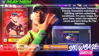 Rise of the Cenation Campaign Event John Cena showcase Gameplay WWE MAYHEM [upl. by Jeanne]