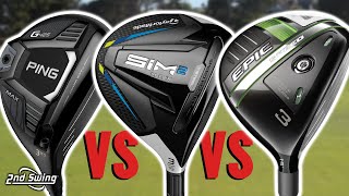 Golf Fairway Woods Comparison  G425 Max SIM2 Max Epic Speed [upl. by Atsirk]