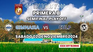 Rugby Primera B  Gimnasia y Esgrima  Club Universitario de la Plata [upl. by Gustafsson]