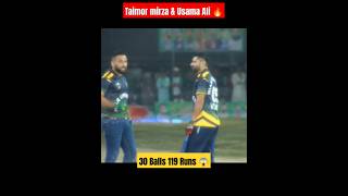 Taimor mirza amp Usama Ali Sialkot 🔥 shorts cricket viralshorts trendingshorts youtubeshorts [upl. by Lehcin]