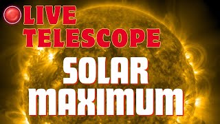 🔭 🔴 LIVE Telescope Monitoring Intense Solar Activity 🔭 ☀️ VERTICAL STREAM [upl. by Moitoso]