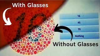 COLOR BLIND 😱 RED GREEN COLOR BLINDNESS GLASSES WITH ISHIHARA TEST [upl. by Ranna]