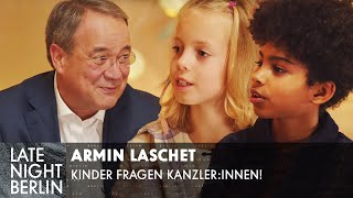 Armin Laschet warum willst du Bundeskanzler werden  Kinder fragen Kanzlerinnen  LNB [upl. by Alliuqat]