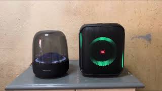 Jbl Partybox Encore Vs Harman Kardon Aura Studio 3 [upl. by Llecram]