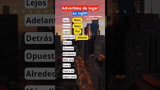 Adverbios de lugar en Inglés ingles english aprendeingles [upl. by Ydniahs508]