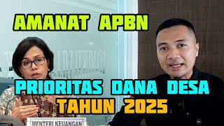 Prioritas Dana Desa Sebesar 71 TRILIYUN Tahun 2025 [upl. by Leonidas241]