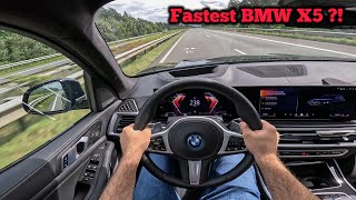 2025 BMW X5 50e on Autobahn Does it perform like 490HP [upl. by Emiline995]