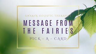 Messages From The Fairies  pick a card fae naturespirits lightlanguage [upl. by Chad]