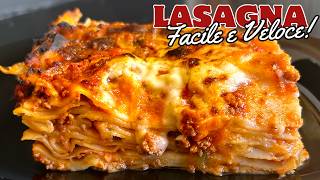 Lasagna al Ragù Facile e Veloce  Ricetta Tradizionale Italiana primo piatto irresistibile [upl. by Merla]