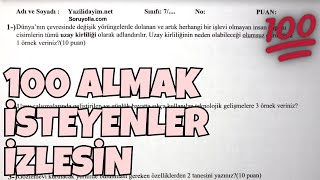 7Sınıf Fen Bilimleri 1Dönem 1Yazılı [upl. by Eberly419]