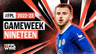 Gameweek 19 Mini Pod  The FPL Wire  Fantasy Premier League Tips 202223 [upl. by Cornew646]