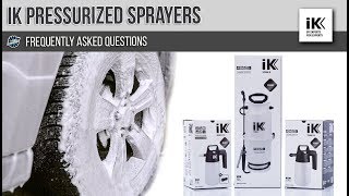 iK Detailing Sprayers  Frequently Asked Questions [upl. by Llenyt478]