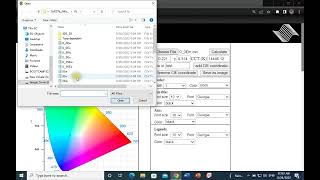 How to calculate CIE 1931 color coordinates of an emission spectrum An online application [upl. by Alaric]