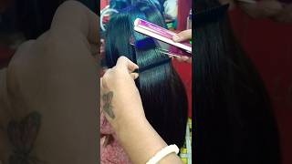 Hair smoothing hair rebonding transformation 🪷foryou trending hairstyle Rup Beauty parlour 💥 [upl. by Noxas]