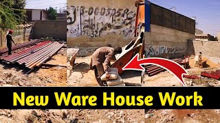 New Ware House Shed Work Wealding And Civil Working Full Complete Working  Raza fancy steel [upl. by Nnaillij]