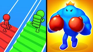 Punchy Race Vs Bridge Race 🤖🎃💪🪜 Updated New Levels Android iOS Gameplay Ep 159 [upl. by Melan]