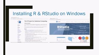 Installing R amp RStudio on Windows [upl. by Edlitam]