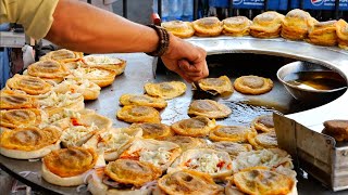 Pakistani Street Food  FAMOUS EGG BURGERS Karachi Pakistan [upl. by Artemahs]