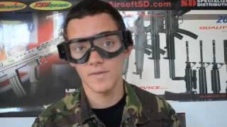 Airsoft Club X800 Tactical Goggle Review by Climberpt24 Airsoft [upl. by Garmaise]